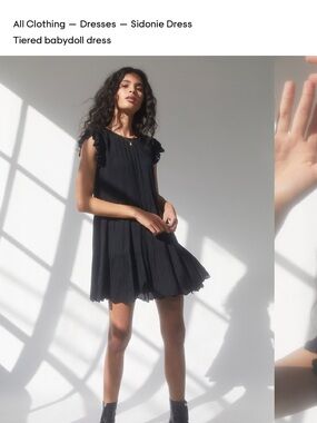 ARITZIA Wilfred sidonie dress Size S black